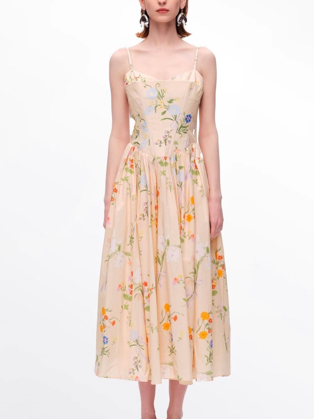 New Fabrique Marie Flora Printed Corset